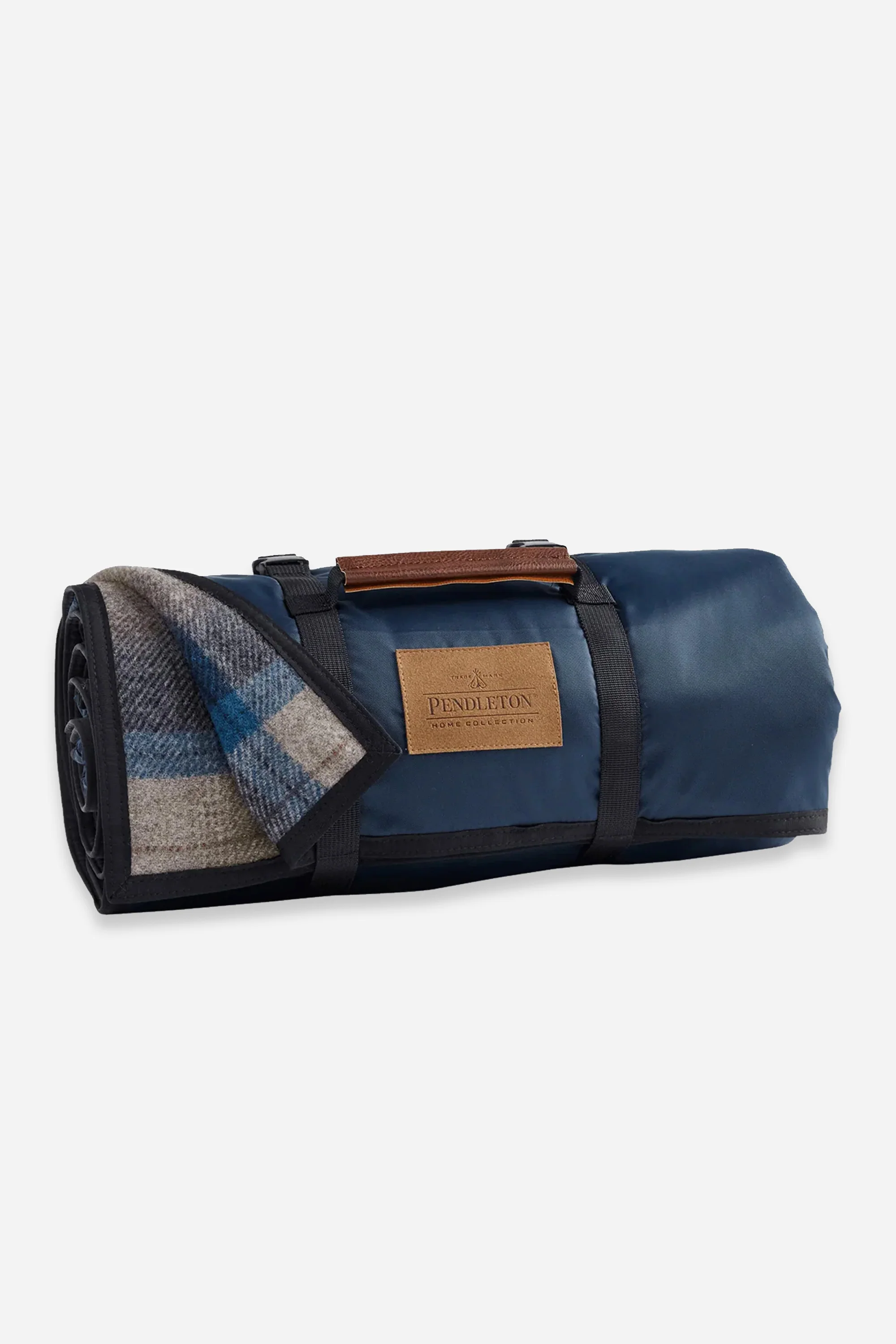 Nylon Backed Roll Up Blanket Haystack Plaid - Image 2