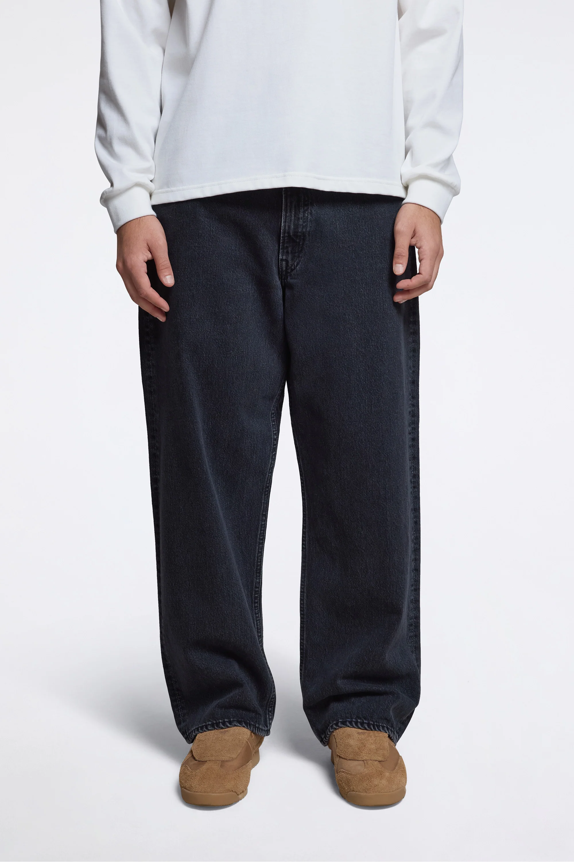 Super Dad's Denim Pants Black Denim Stone - Image 2