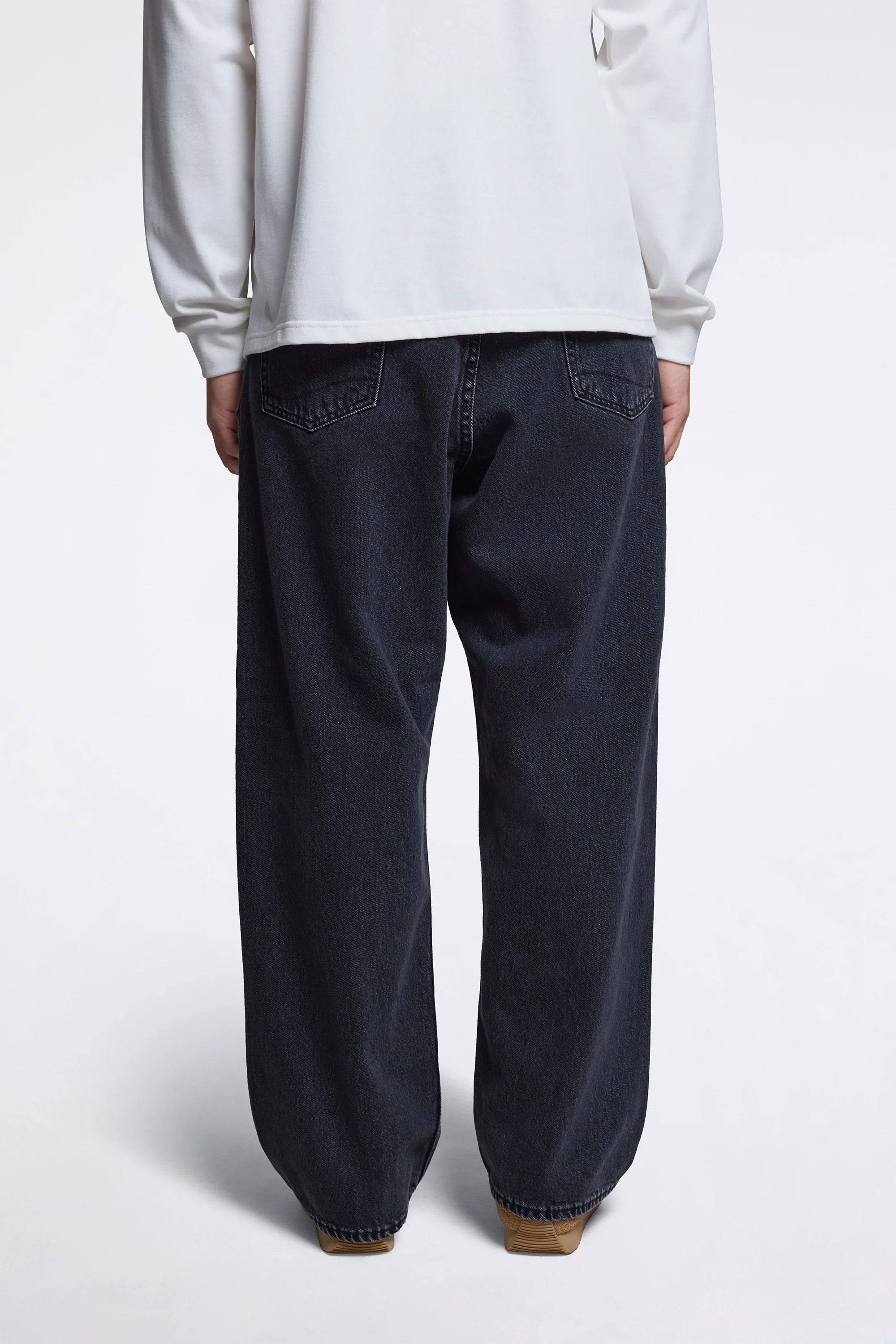 Super Dad's Denim Pants Black Denim Stone - Image 4