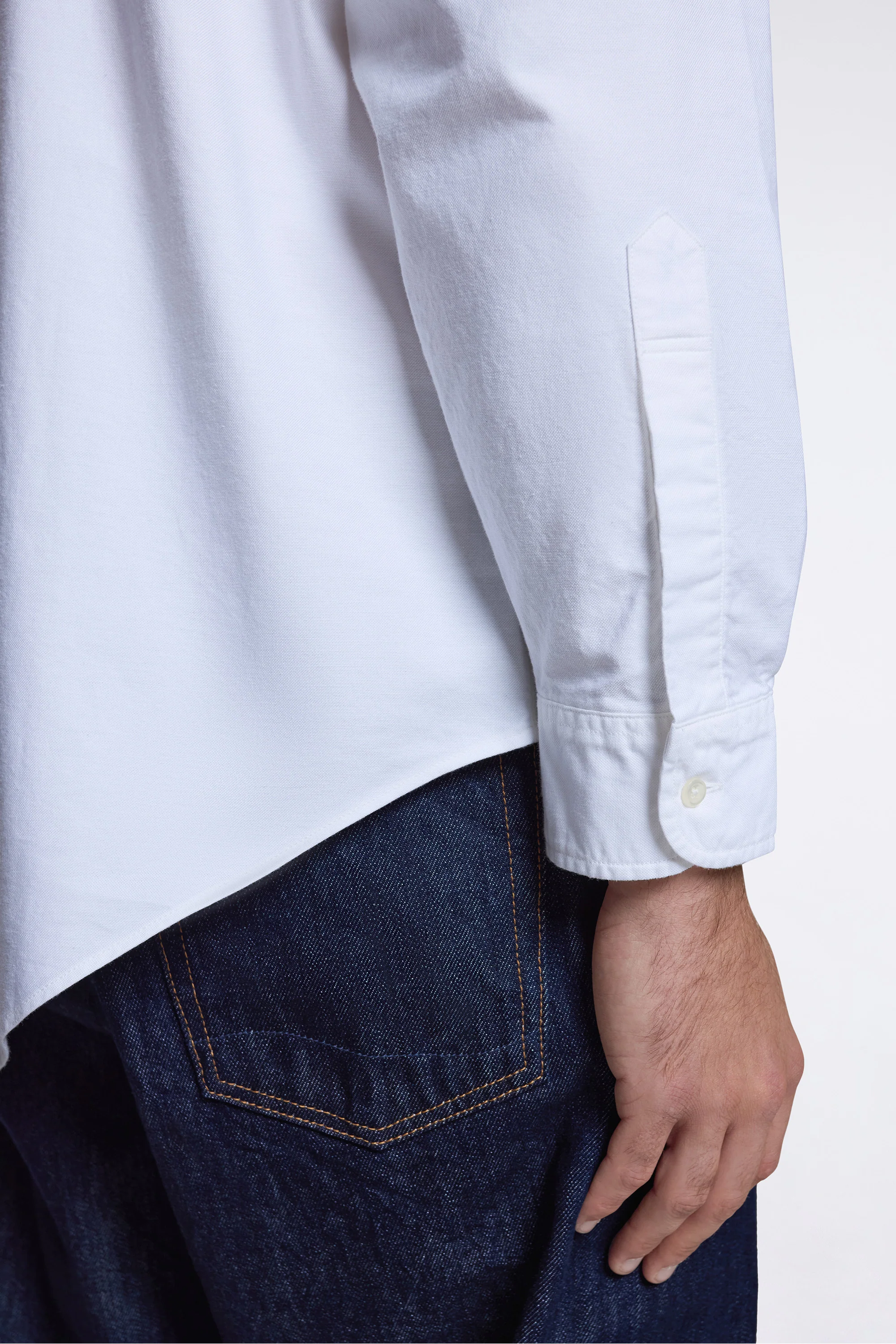 Oxford Standard BD Shirt White - Image 6