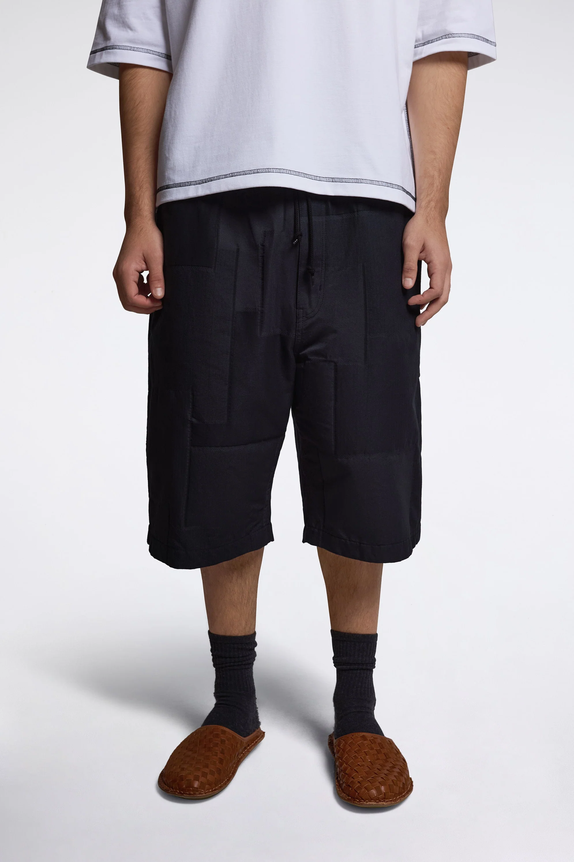 Patchwork Shorts Navy