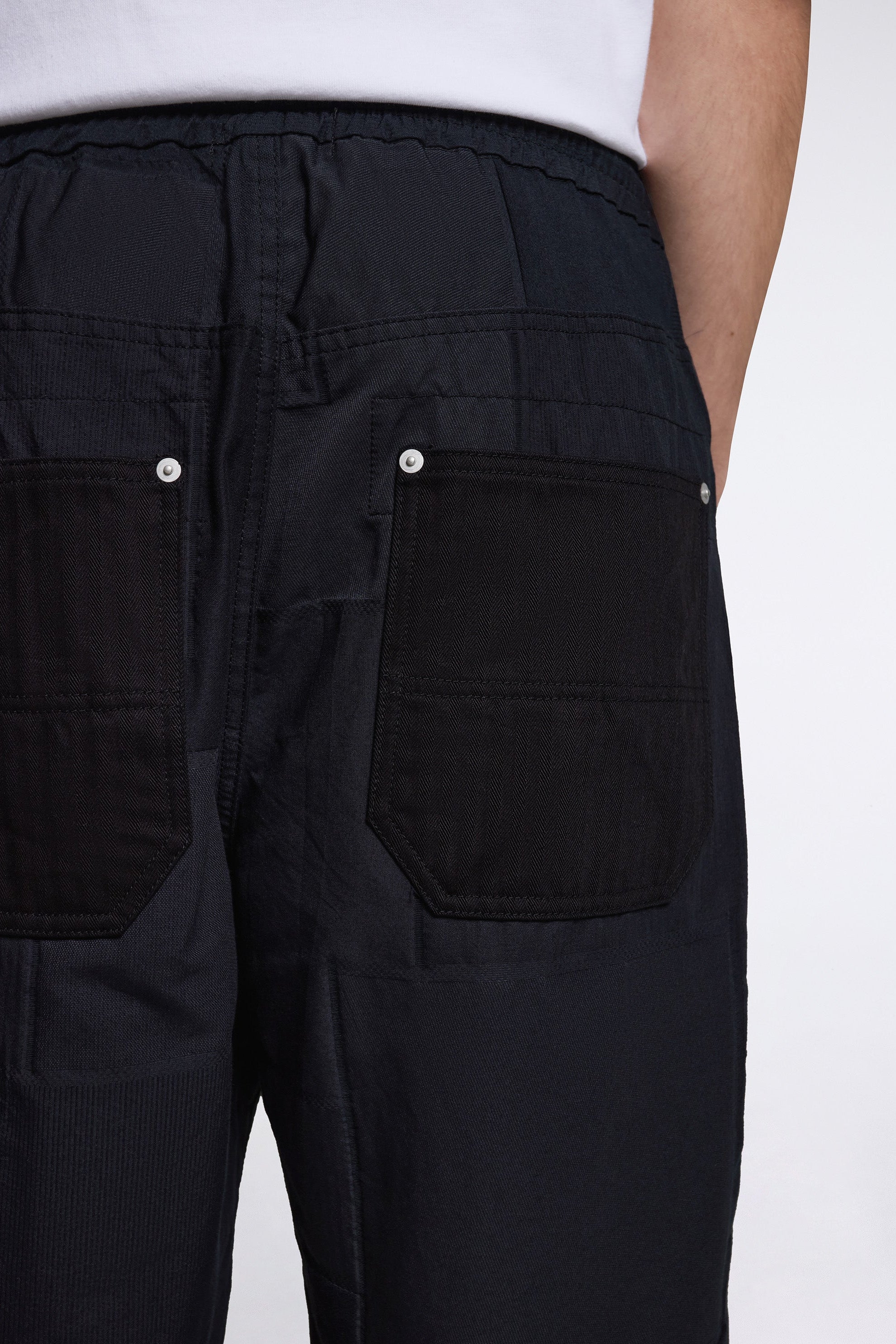 Patchwork Shorts Navy - Image 5