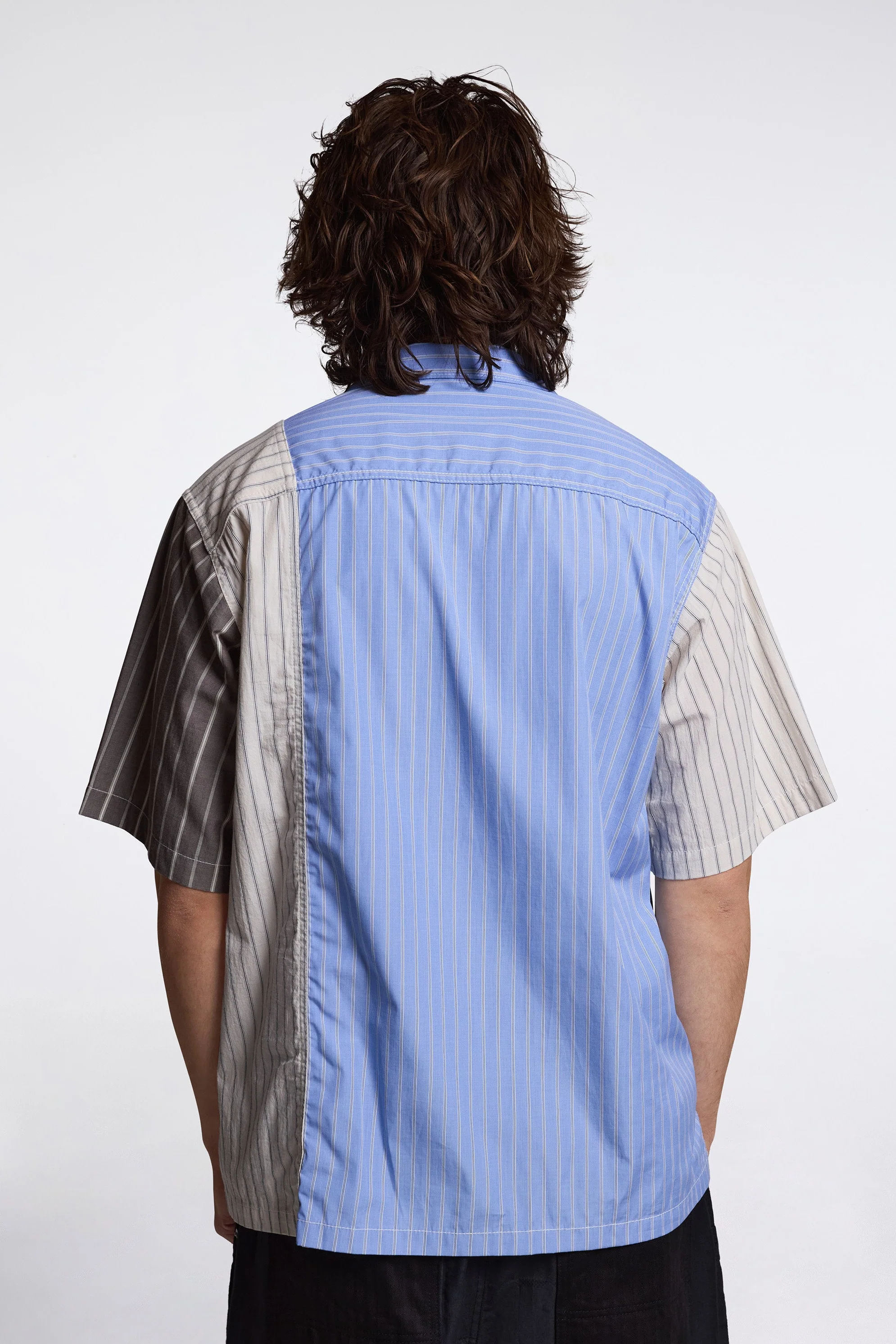 Patchwork SS Striped Shirt - Image 2