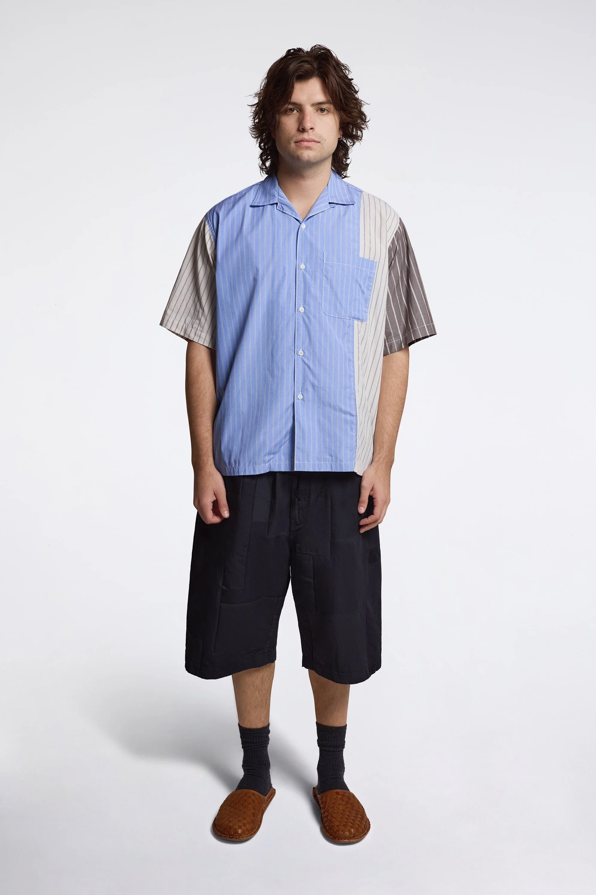 Patchwork SS Striped Shirt - Image 6