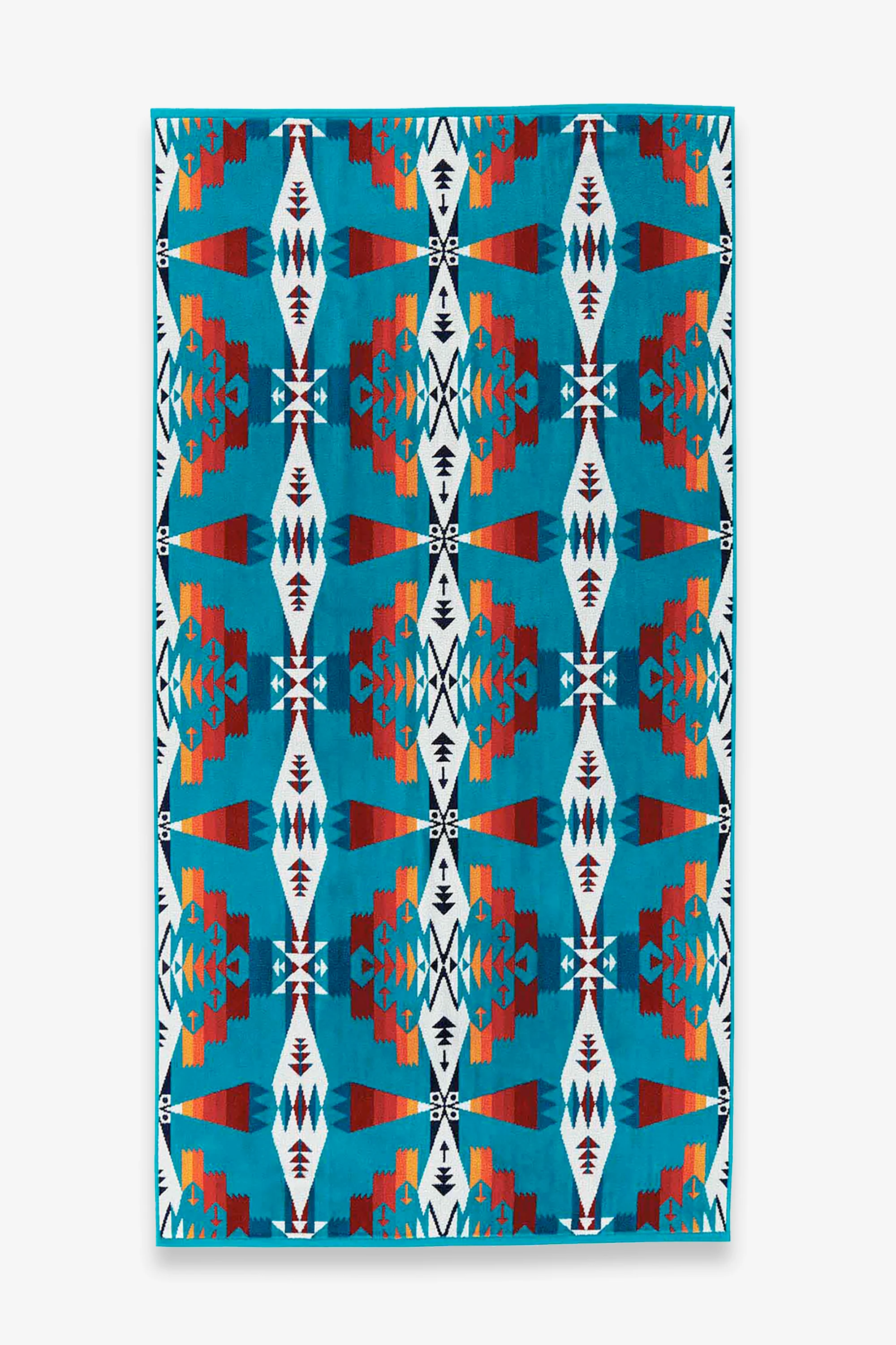 Oversized Jacquard Towel Tucson Turquoise