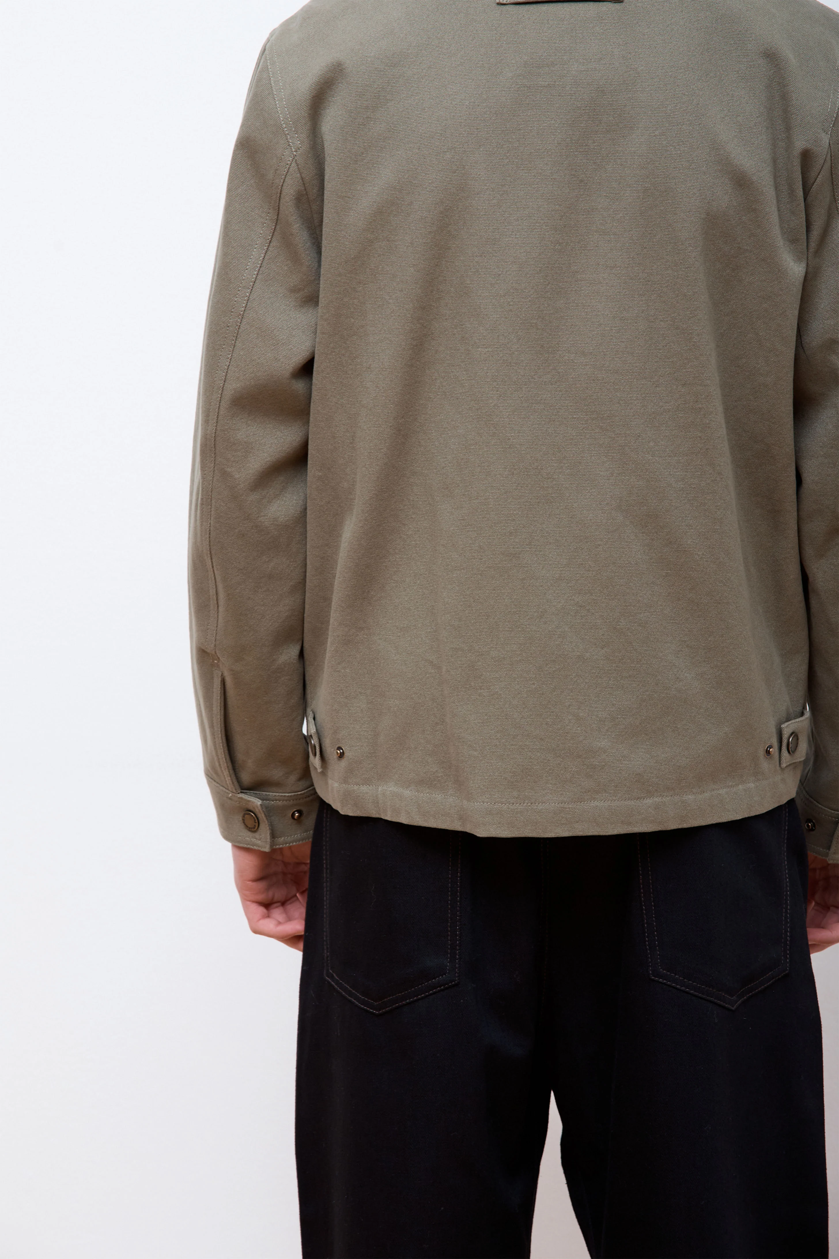 Stanwood-Canvas Jacket Lichen Green - Image 10