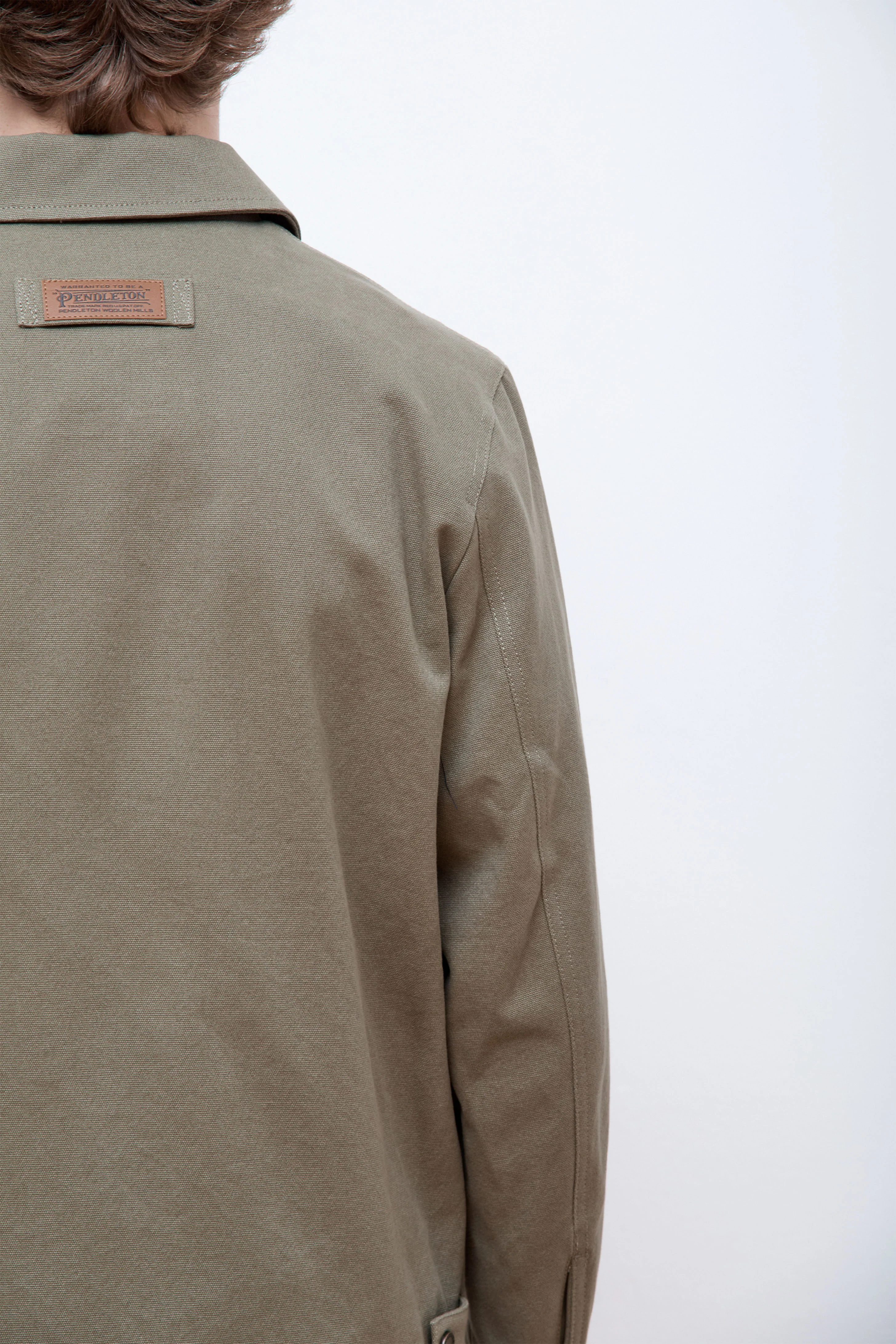 Stanwood-Canvas Jacket Lichen Green - Image 5
