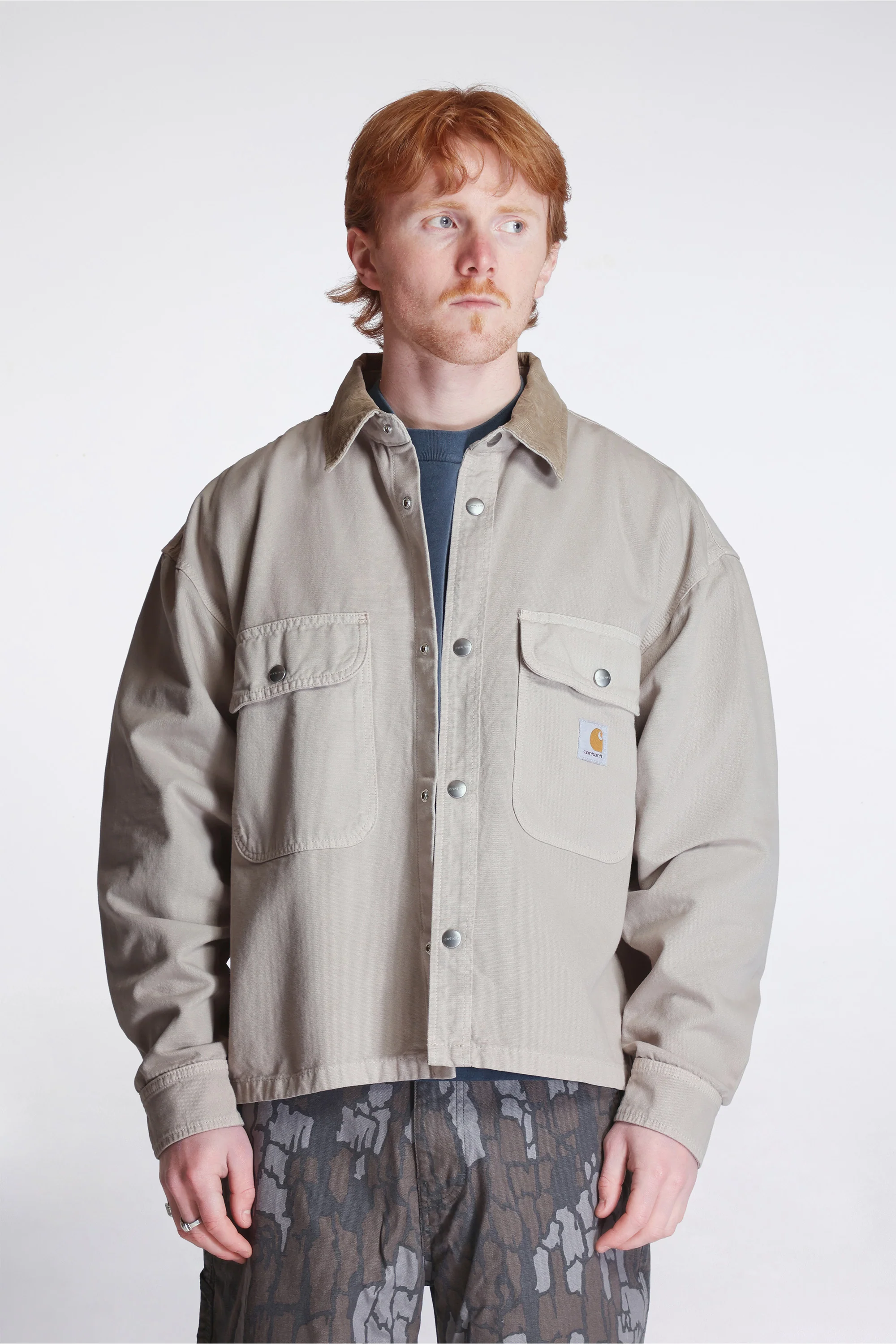 Prescott Shirt Jacket String/Leather - Image 2