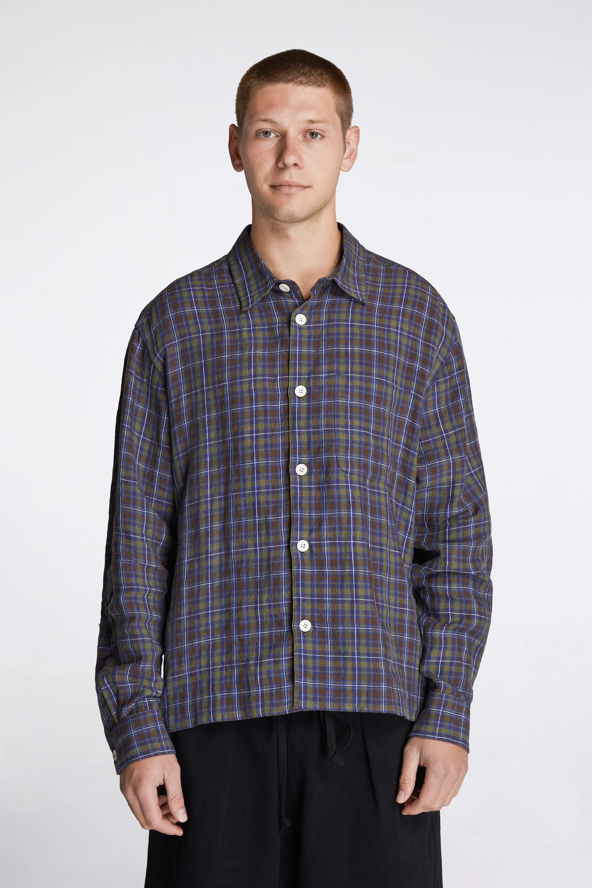 Relaxed Farmer Shirt Damson