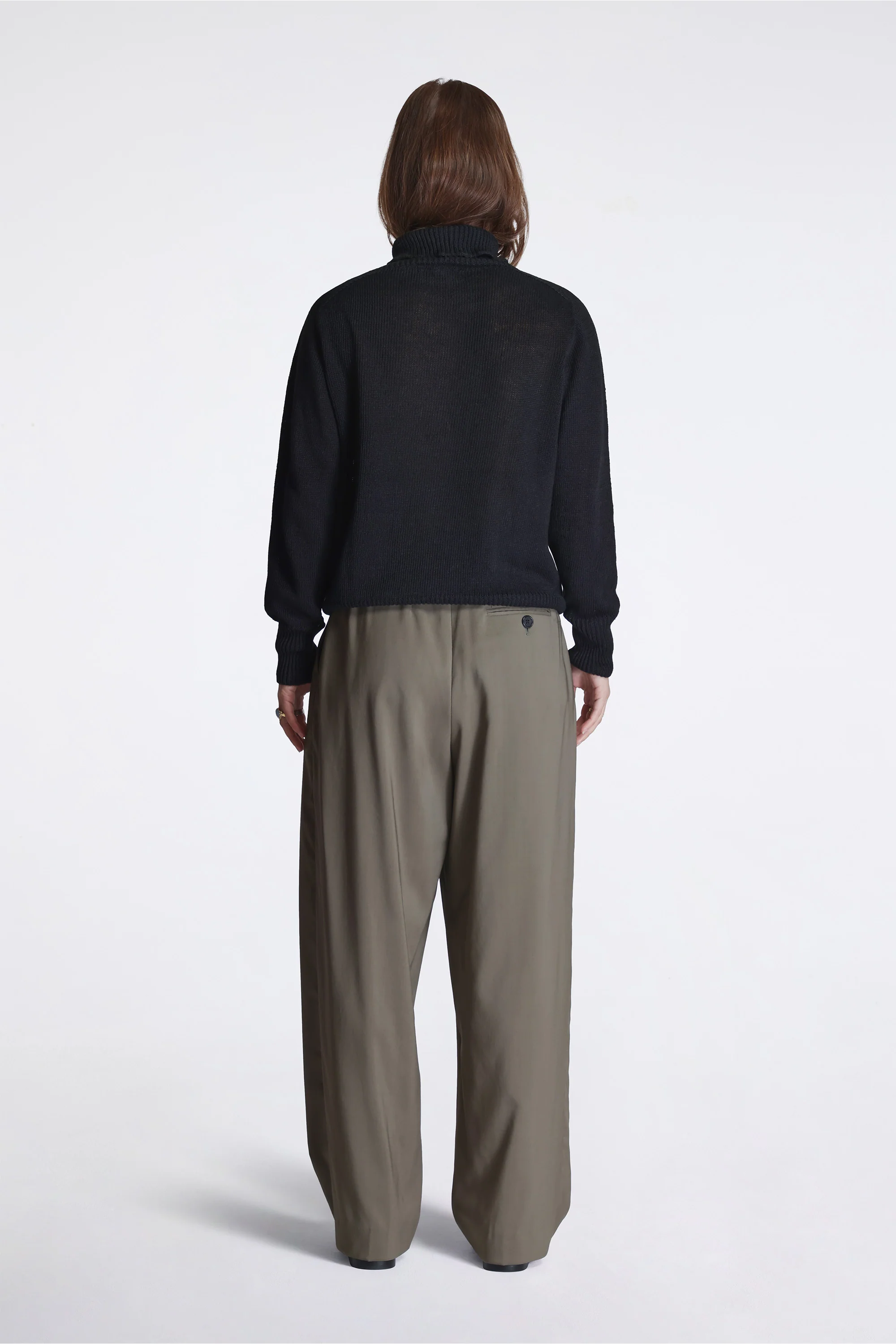 Seamless Roll Neck Black - Image 7