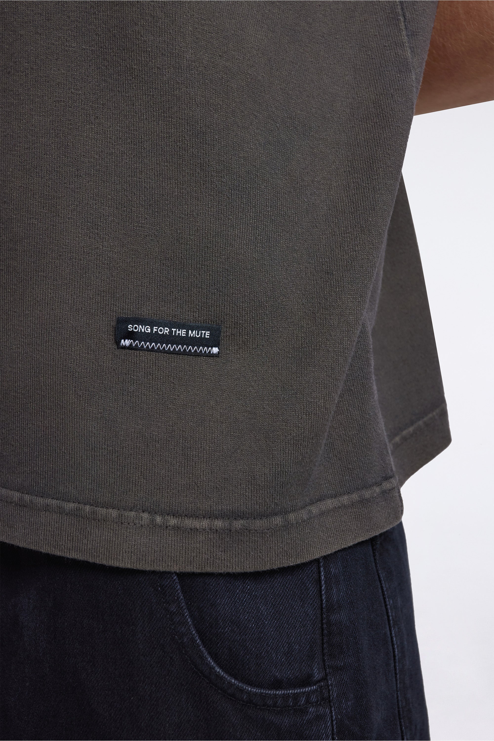 'Sftm / Academy'' Vintage Tee Overdye Brown - Image 4
