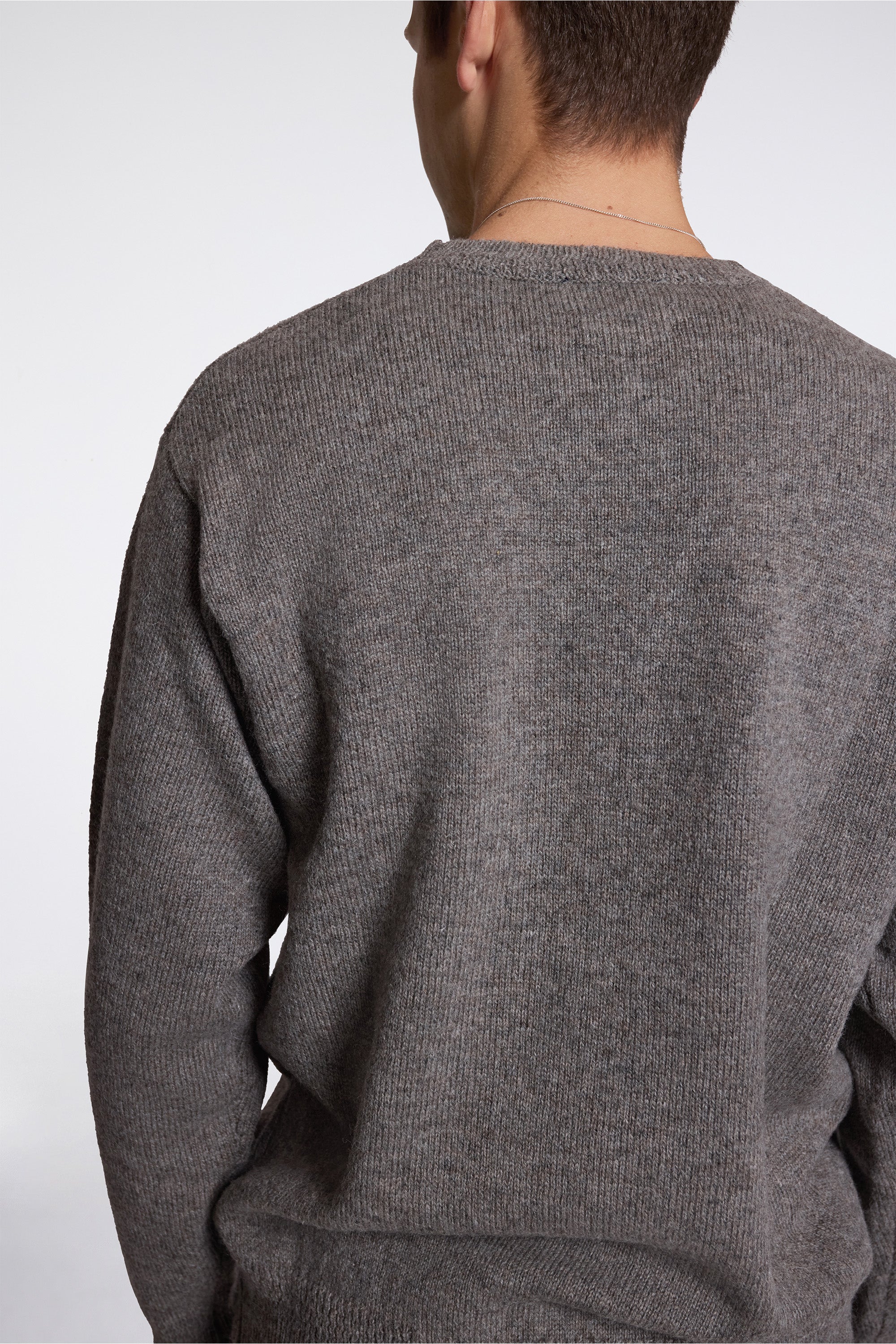 Shetland Wool Crew Stone Heather - Image 4