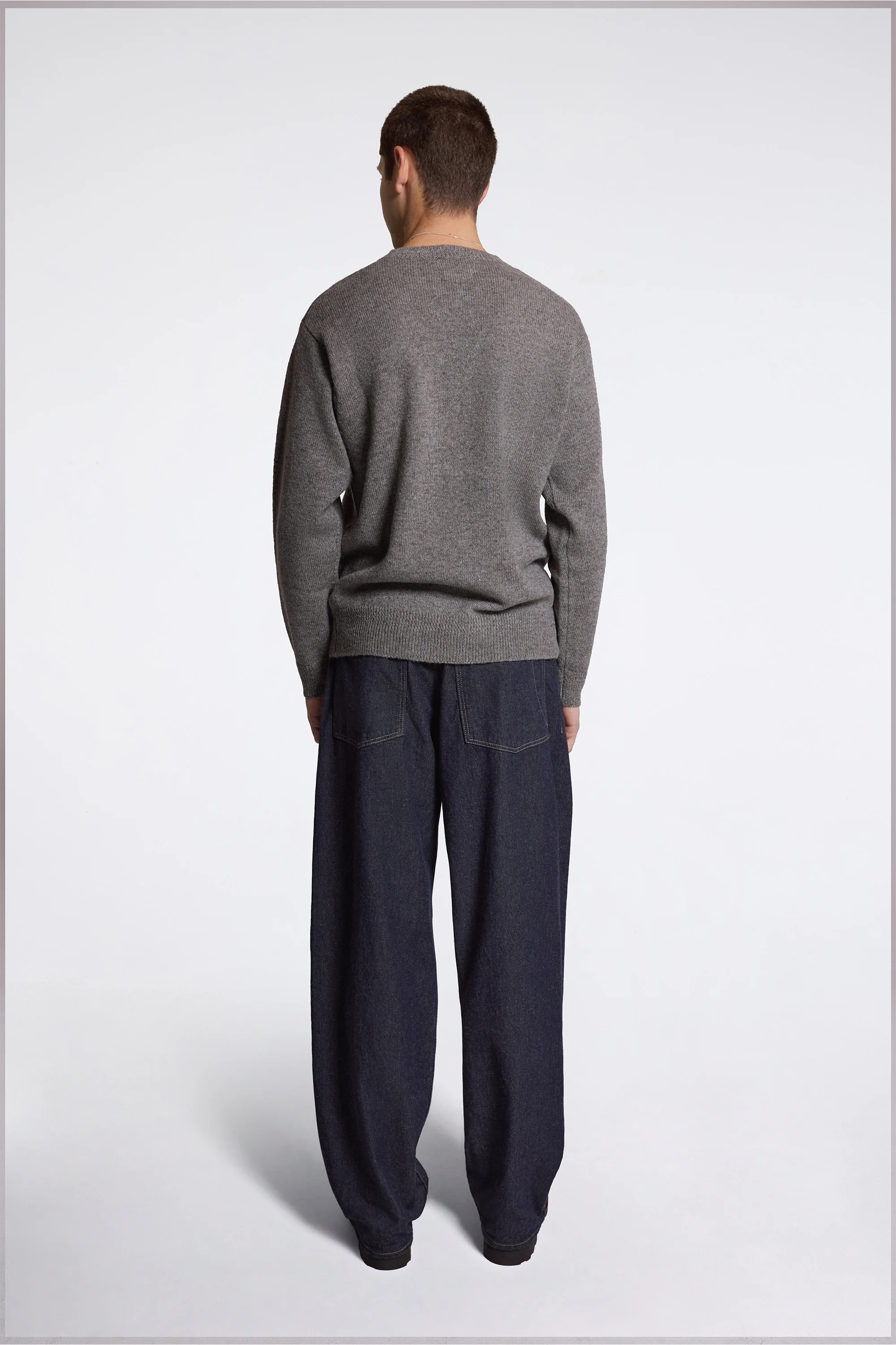 Shetland Wool Crew Stone Heather - Image 7