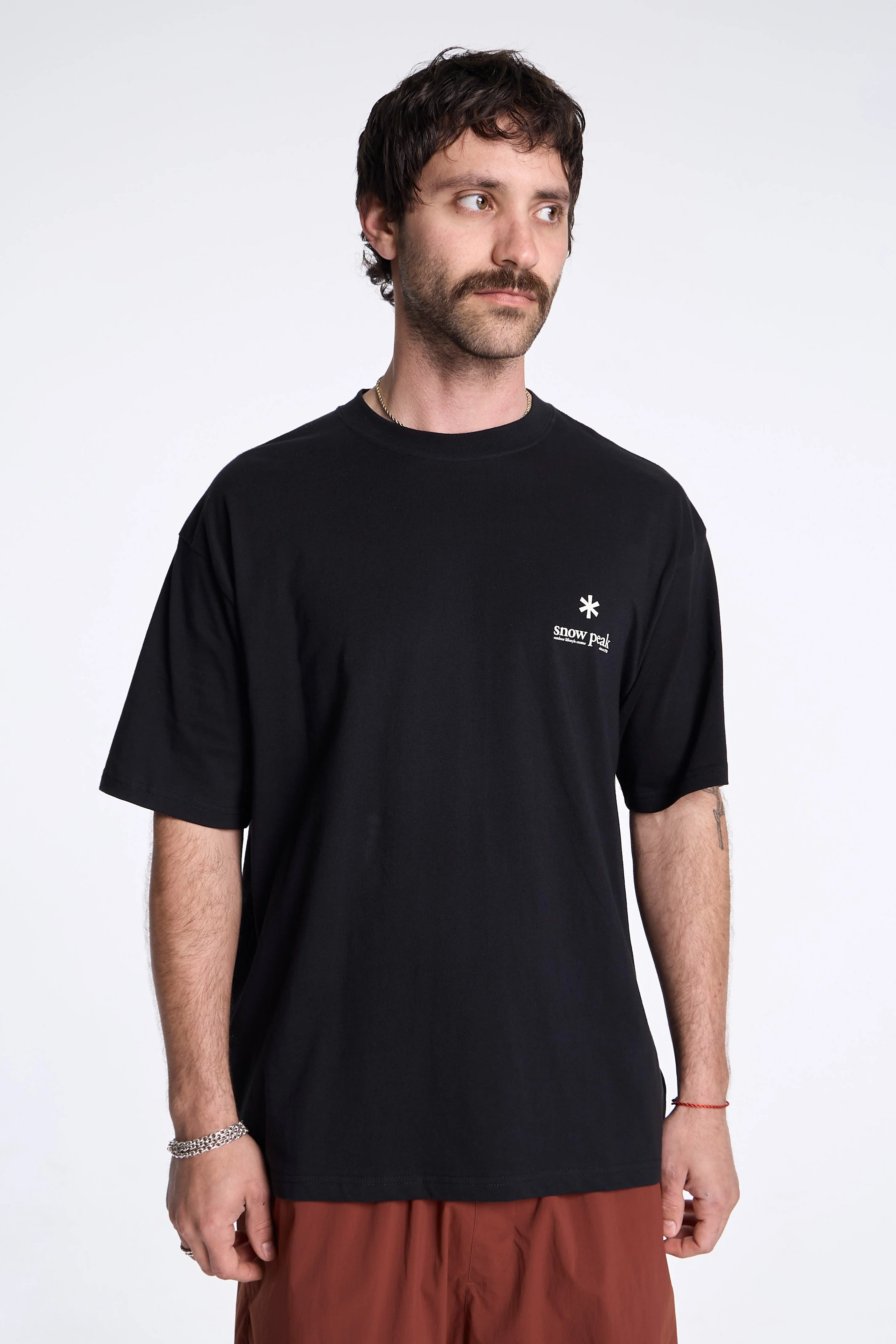 Soft Cotton Relaxed Logo T-Shirt Black