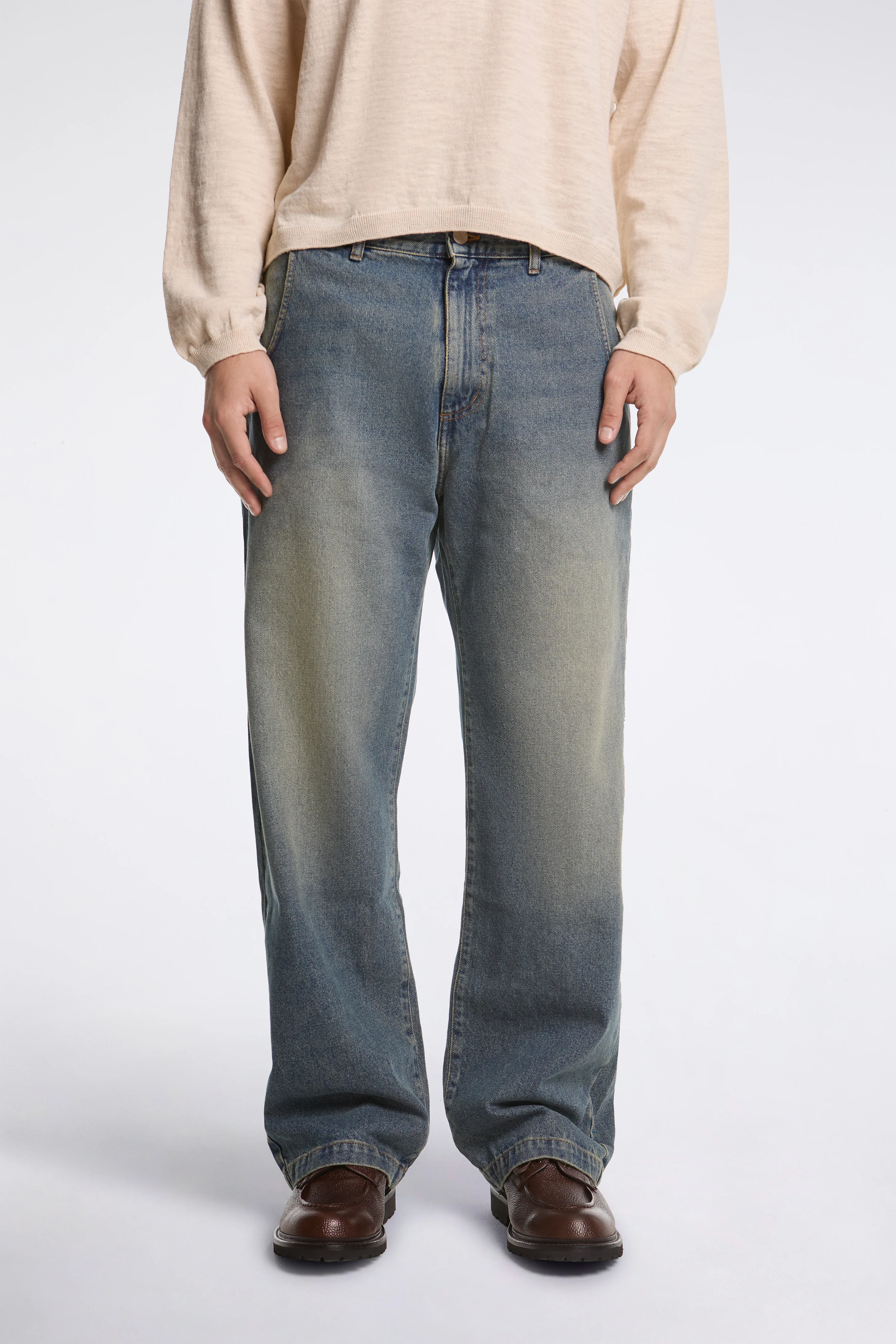 Straight Cut Jeans Vintage Blue