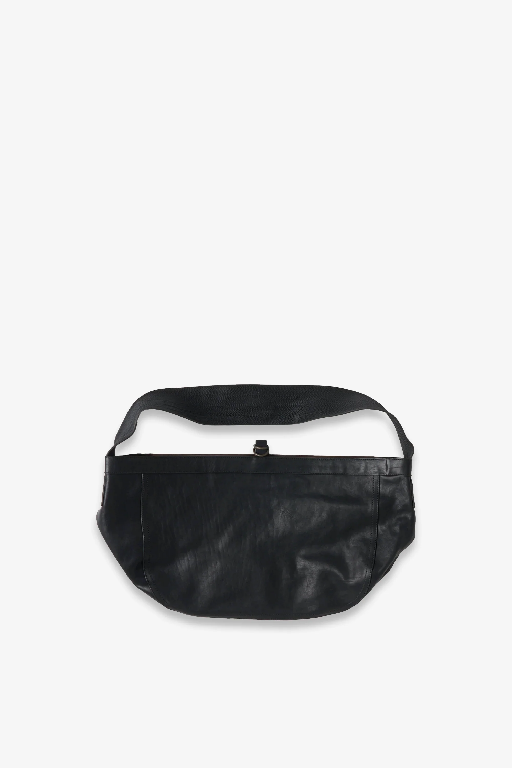 LOT.004 Newsboy Bag Black Leather