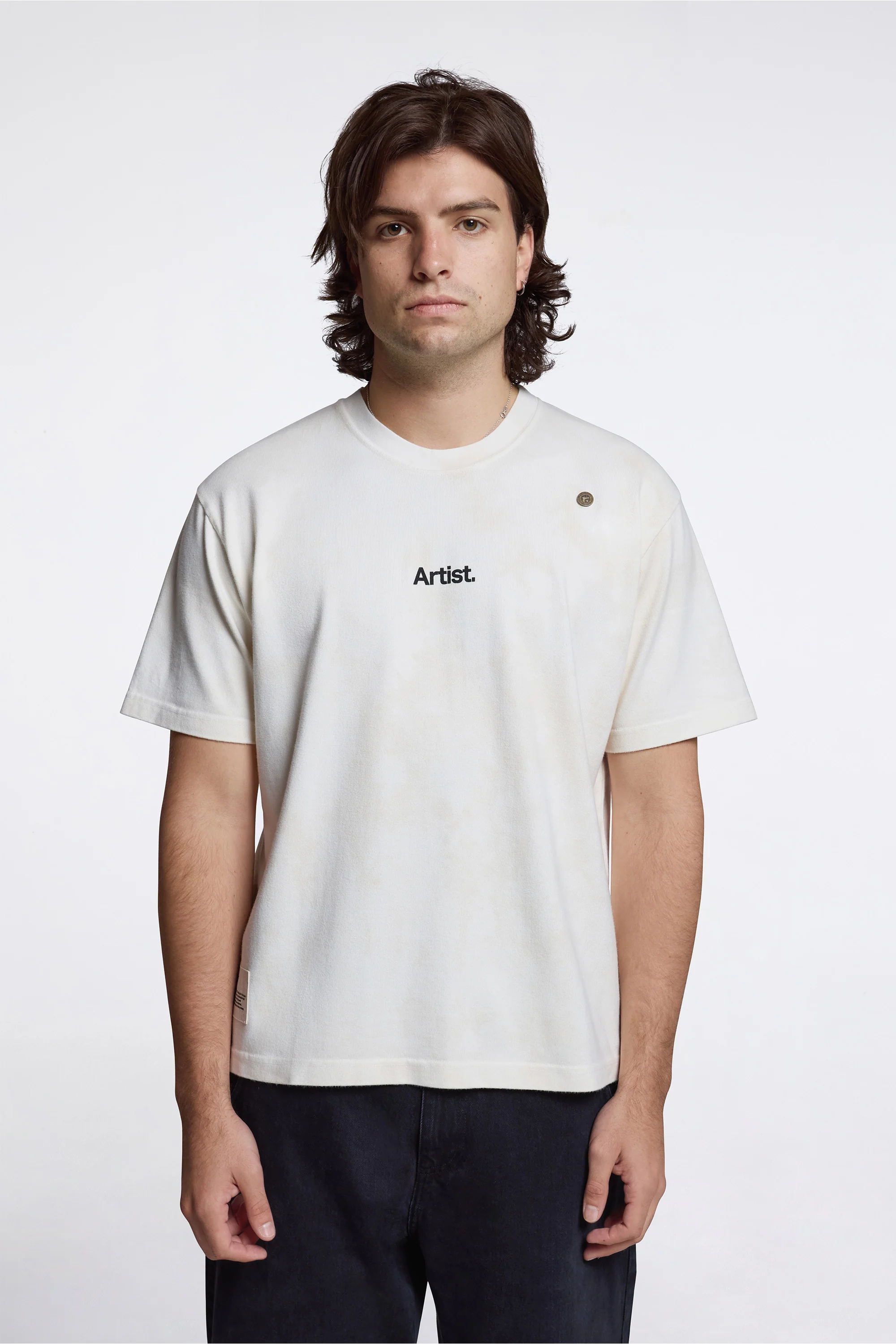 ''The Artist'' Aged T-Shirt White Dirt Wash
