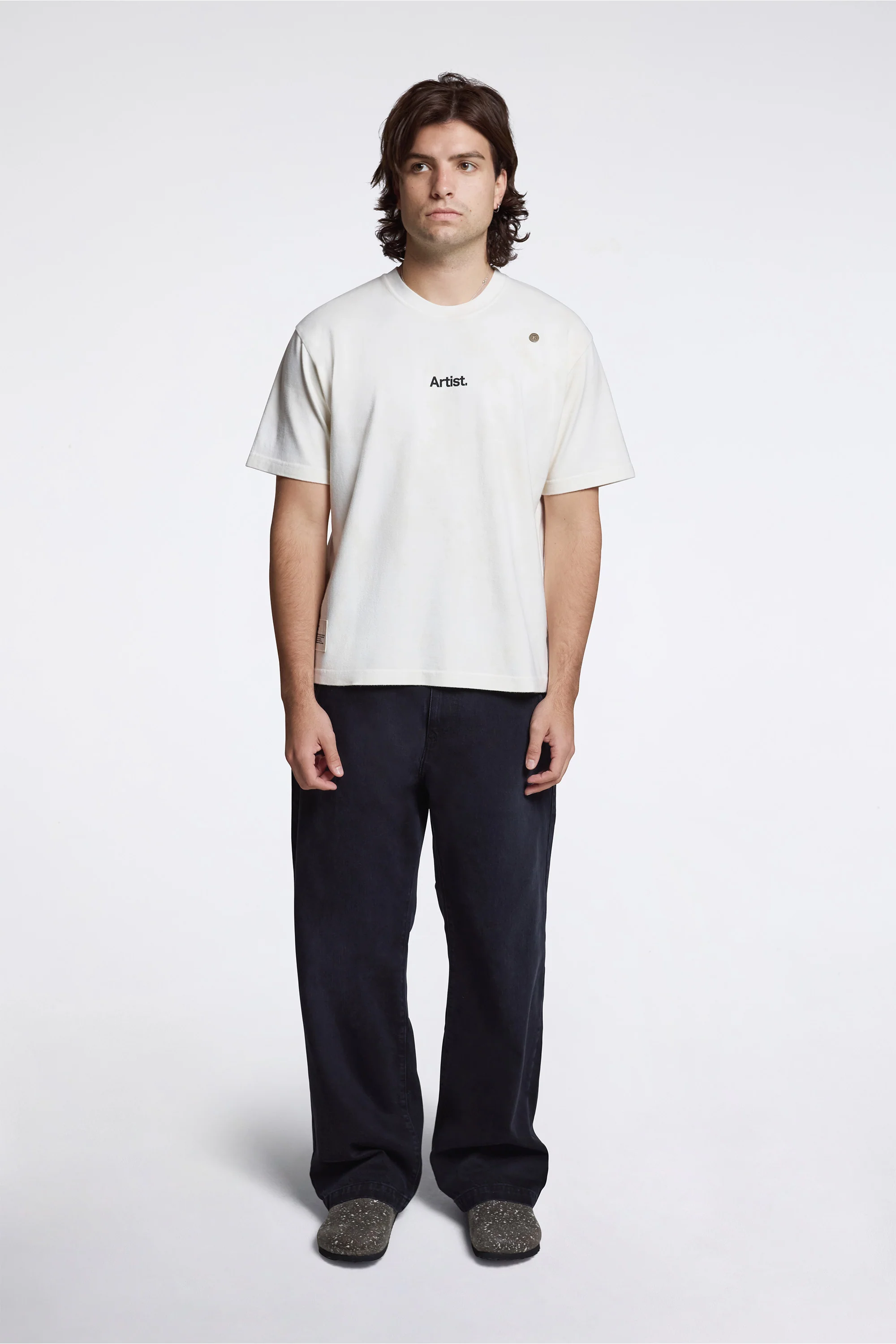 ''The Artist'' Aged T-Shirt White Dirt Wash - Image 7