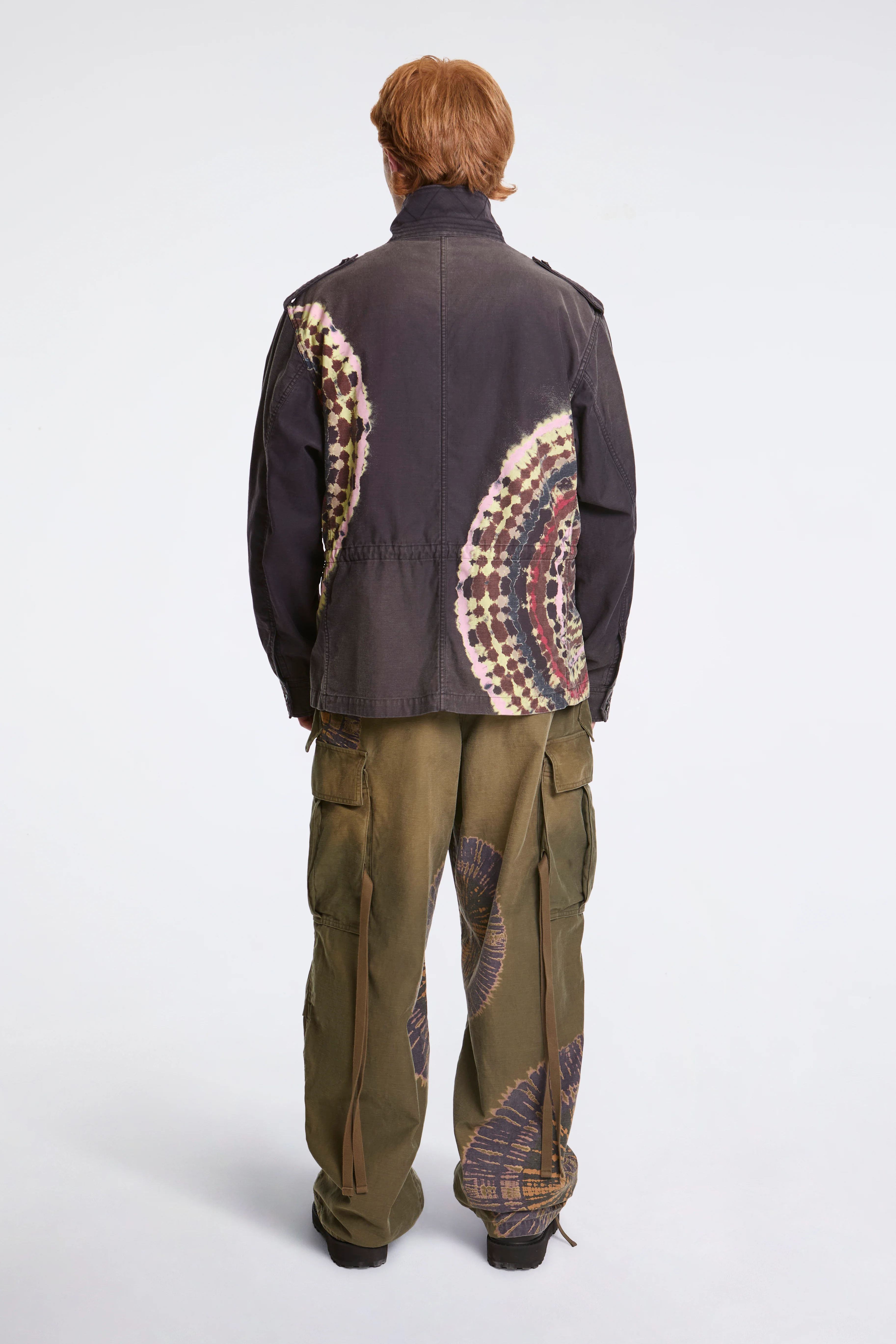 Tie-Dye Military Pants Khaki - Image 8