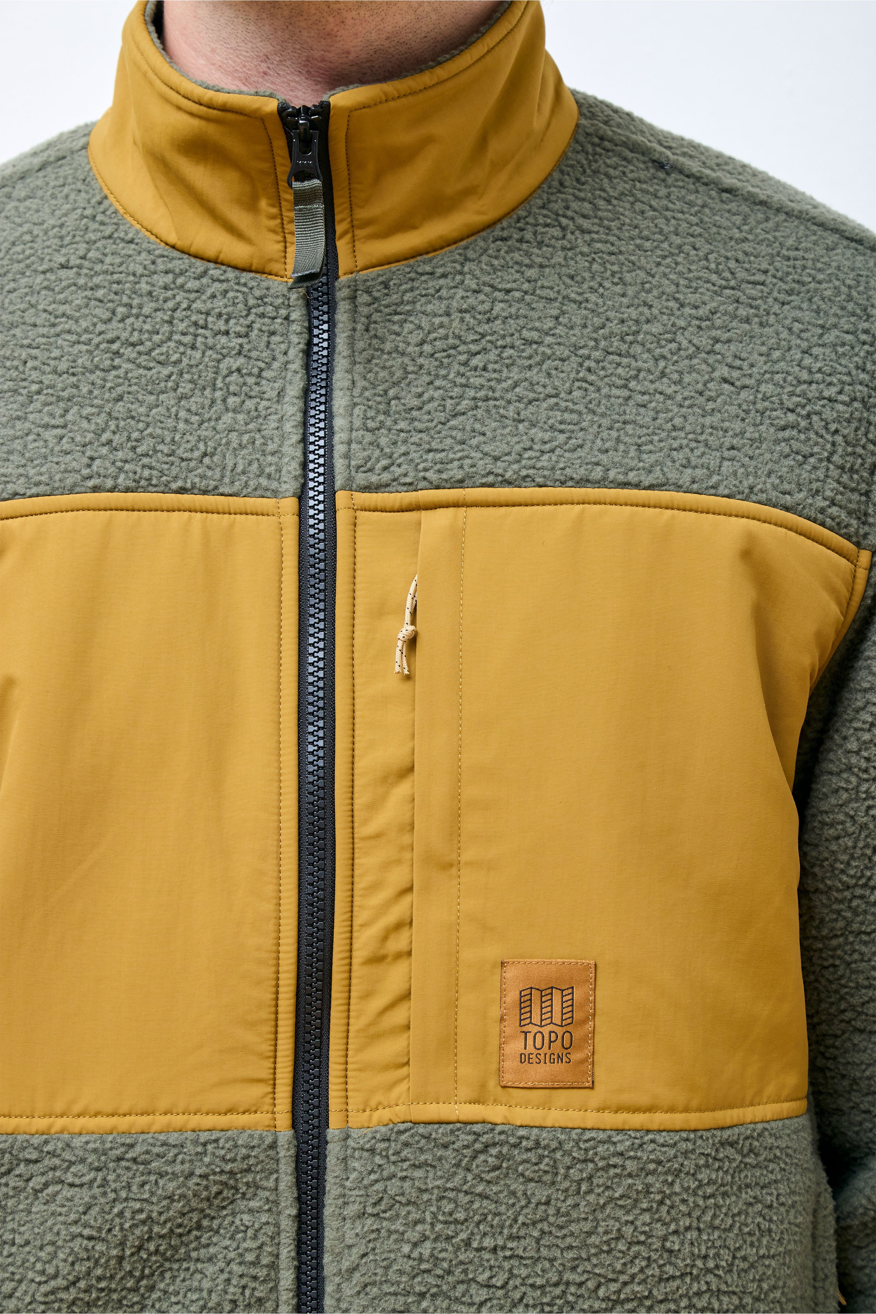 Summit Rise Full Zip Jacket Mens Beetle/Dark Khaki - Image 3