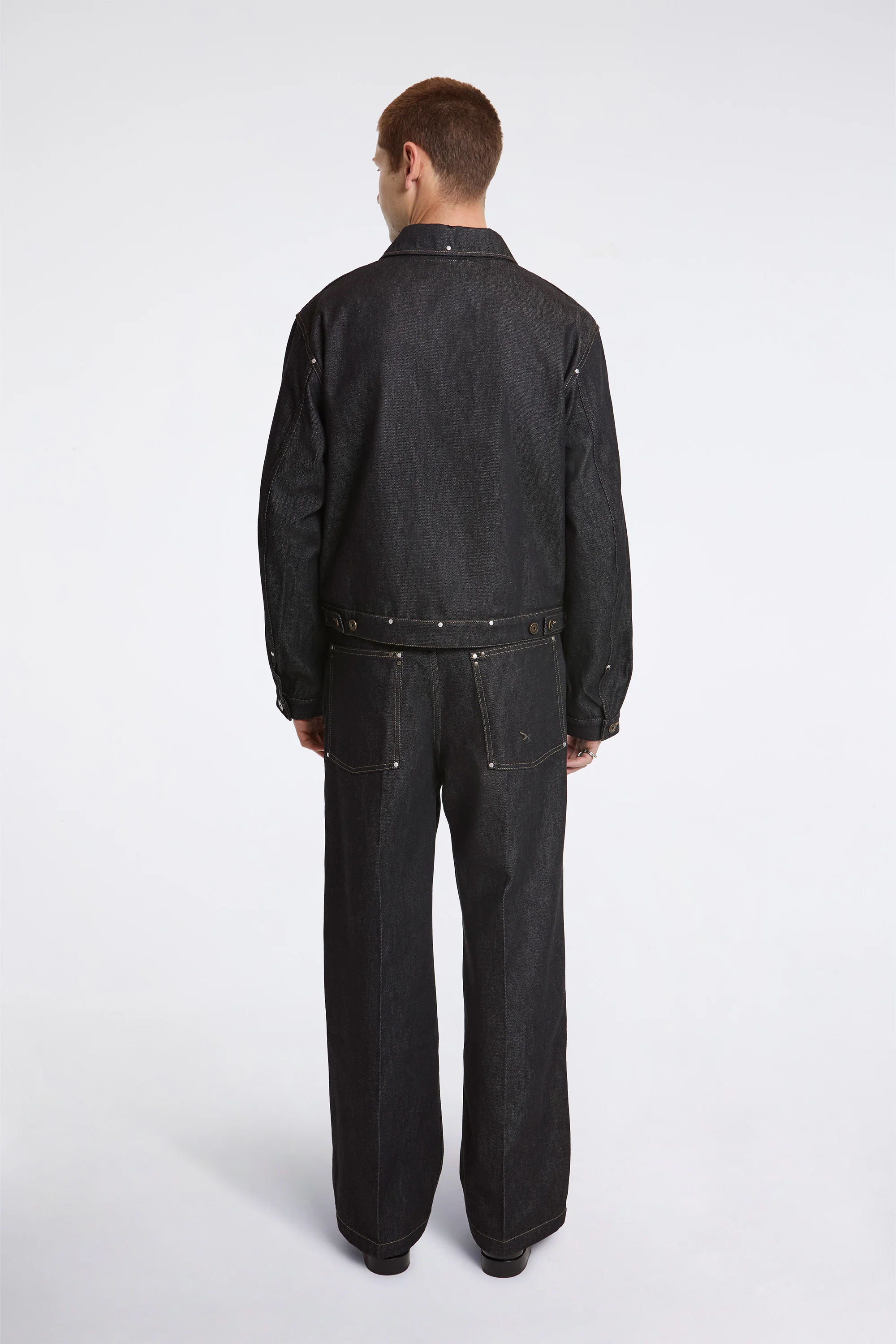 Trucker Jacket With Studs Slate - Image 6