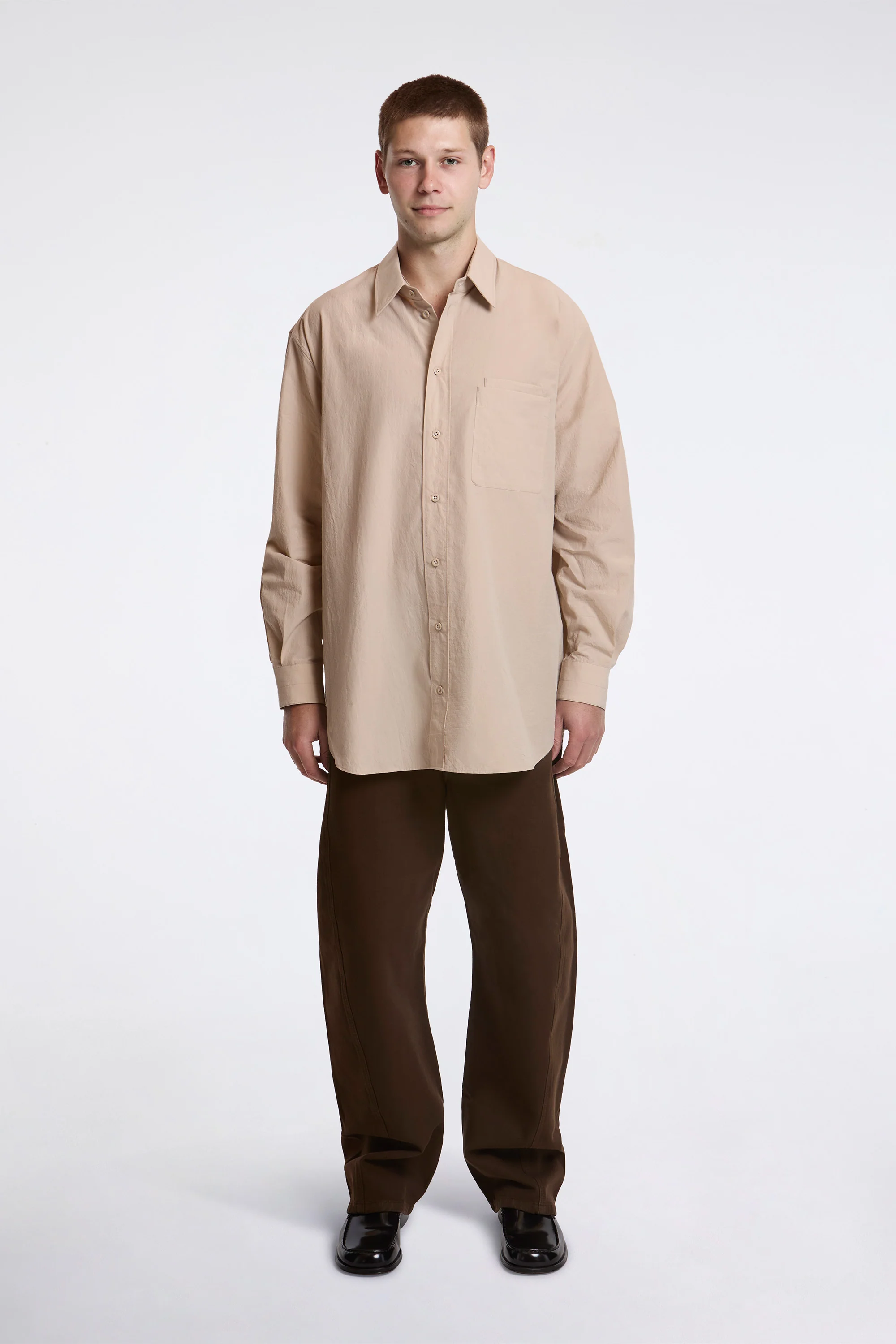 Twisted Belted Pants Cacao