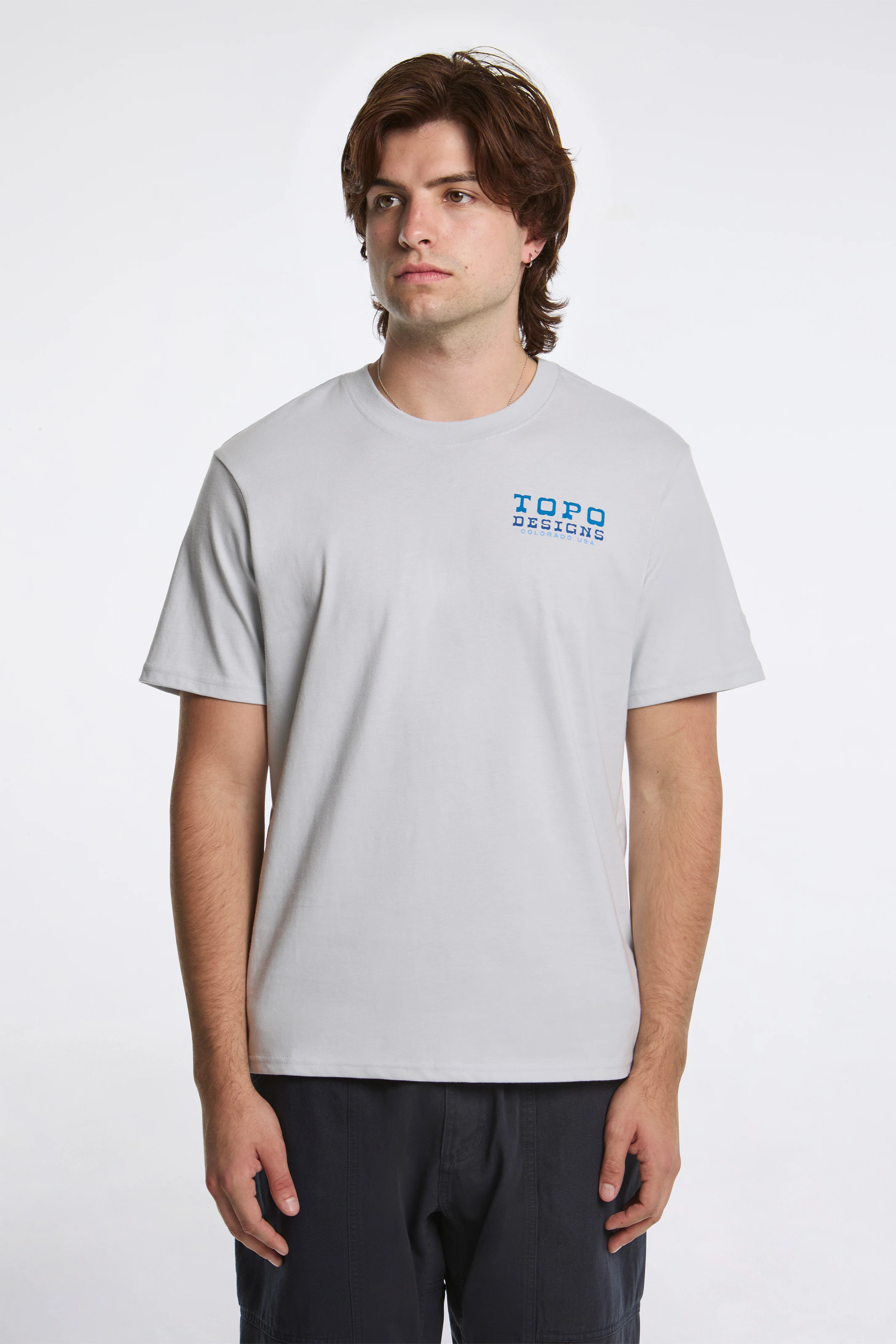 Vintage View Tee Mens Breeze Blue